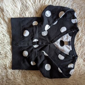 Gap Polka Dot Button-Up Cardigan w/Front Pockets, 18-24mo
